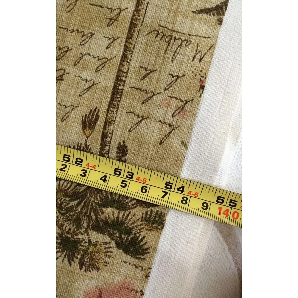 Retired Waverly Sunset Boulevard Fabric 1.8 + Yards CA Landmarks Tea Stained Tan